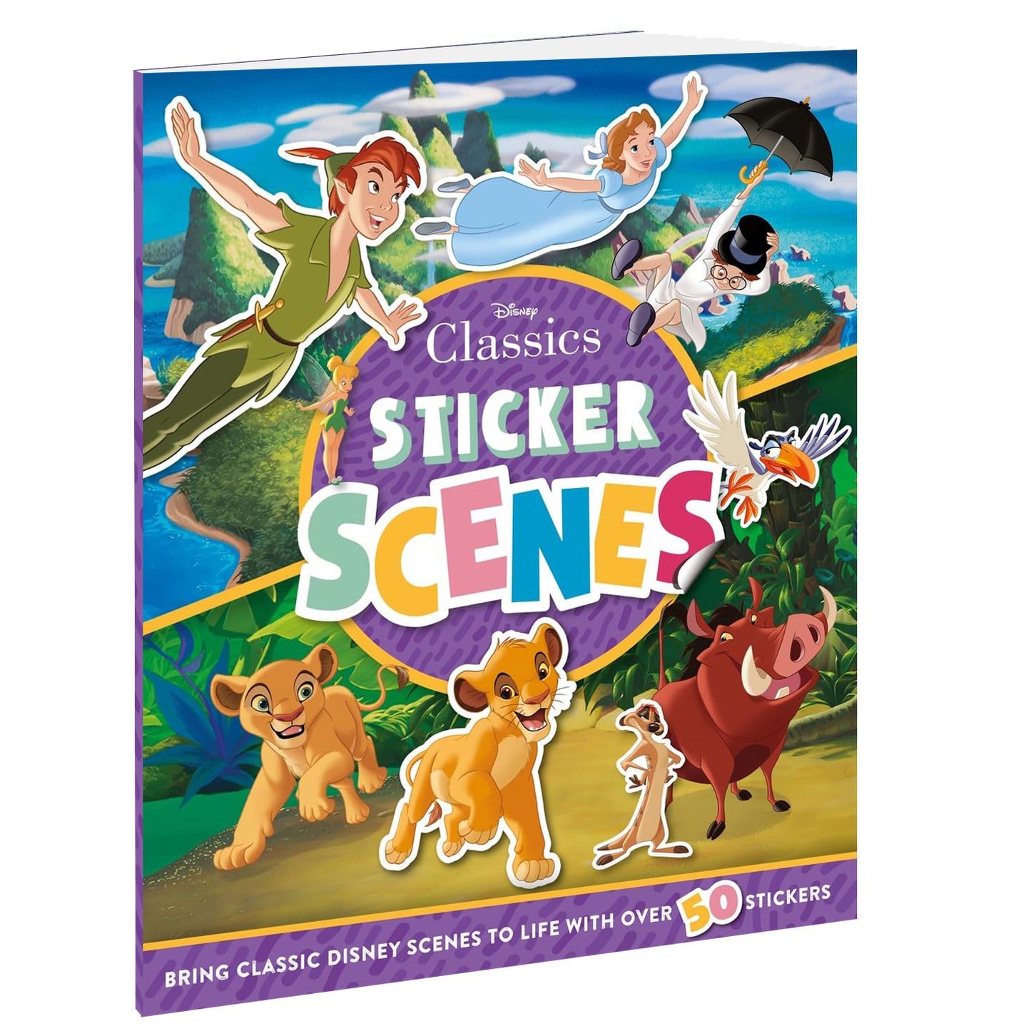 Disney Classics: Sticker Scenes Book | Stickers & Activities Book for 6 to 8 Year's Old