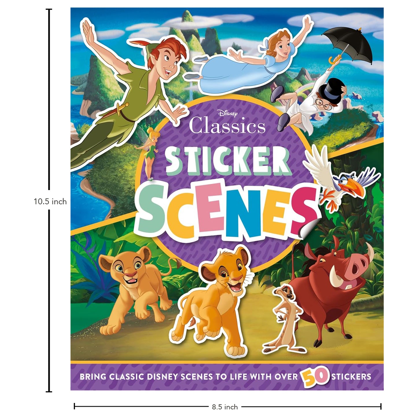 Disney Classics: Sticker Scenes Book | Stickers & Activities Book for 6 to 8 Year's Old