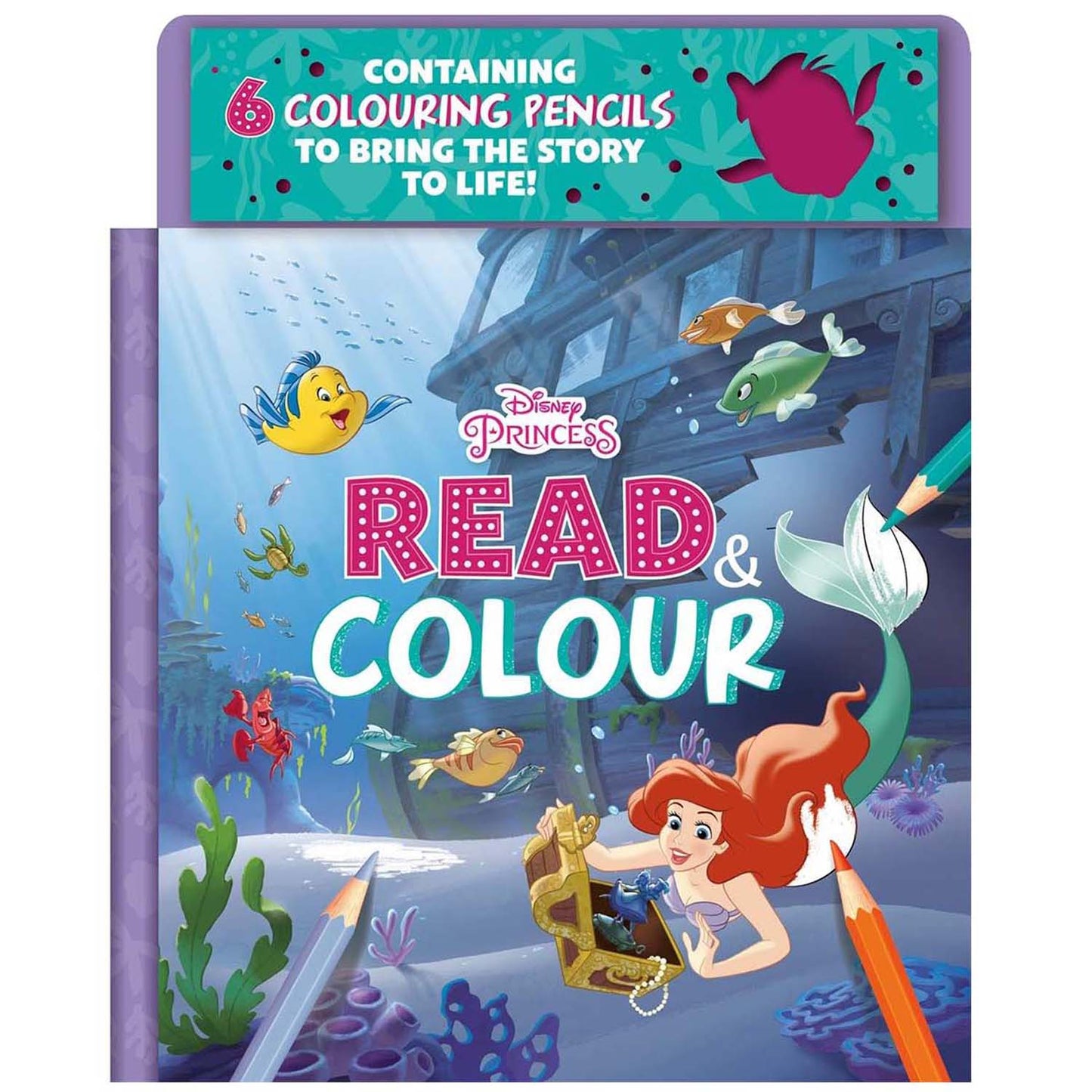 Disney Princess Read & Colour