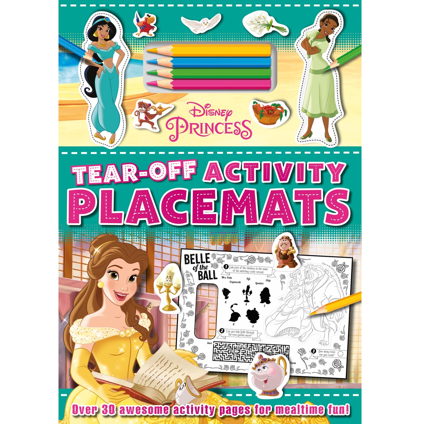 Disney Princess: Tear Off Activity Placemats