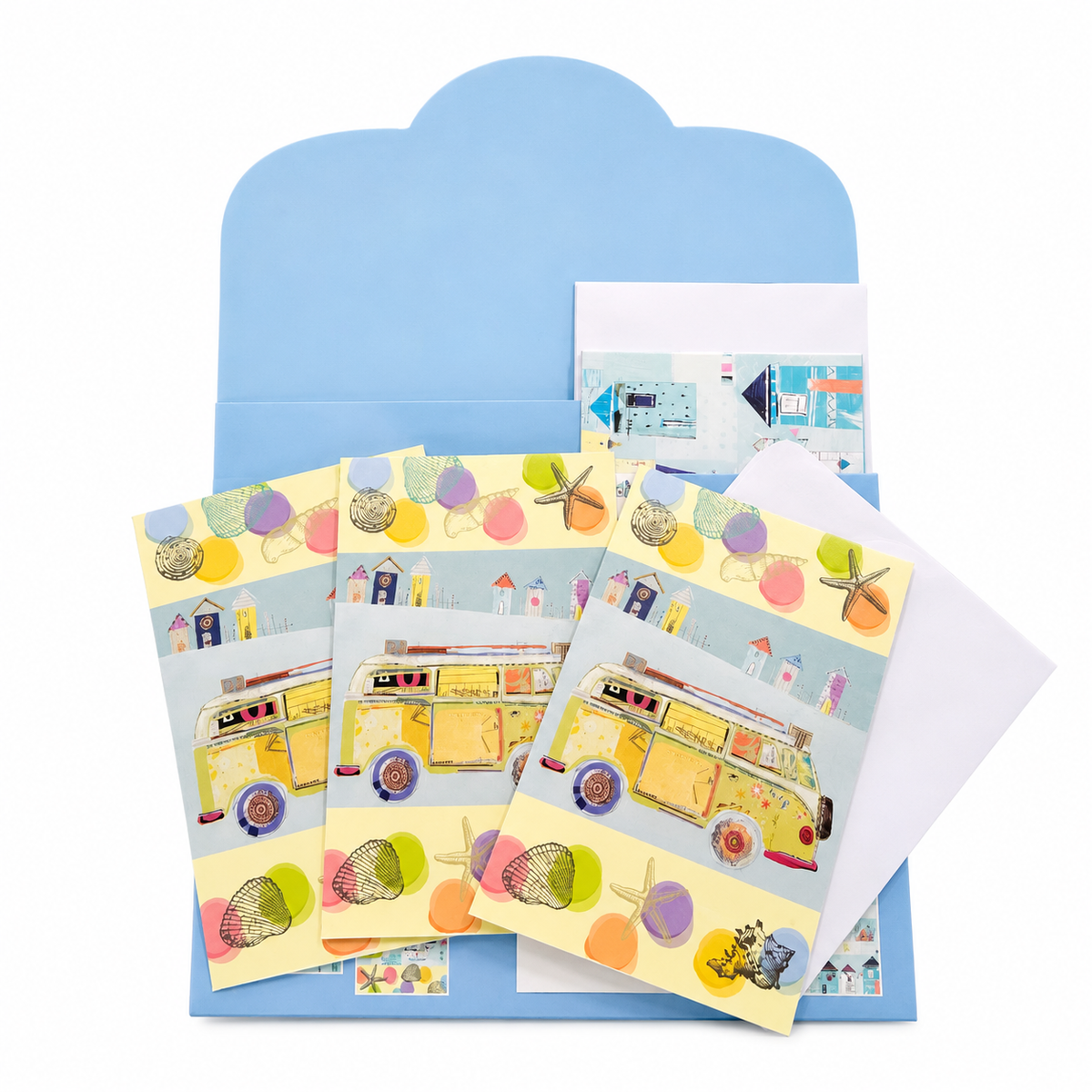 Pope Twins Illustration  By the Sea Greetingcard Collection