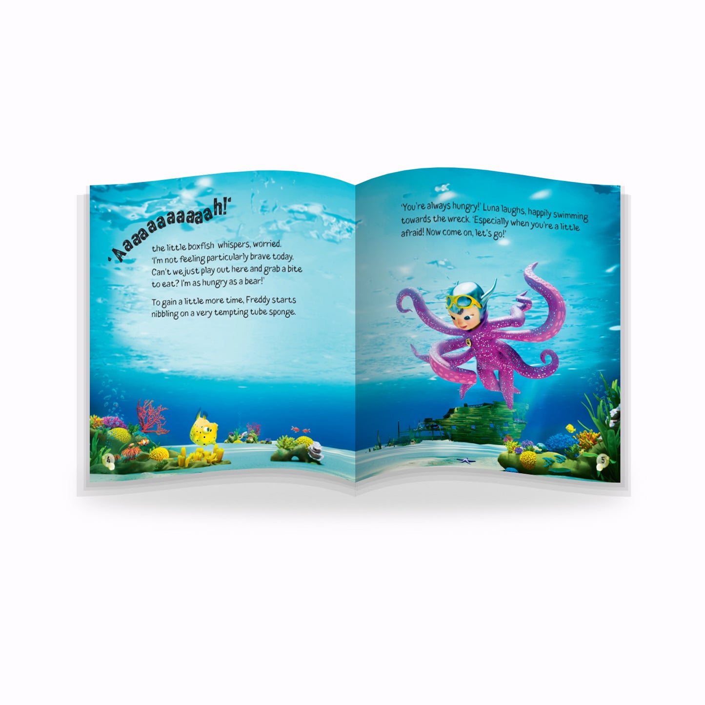 Luna Octopus Storybook - Sharky's Adventurous Rescue | illustrated children’s Storybook | Underwater Adventure | Stories of Friendship, Teamwork & Kindness | Early-readers Storybook