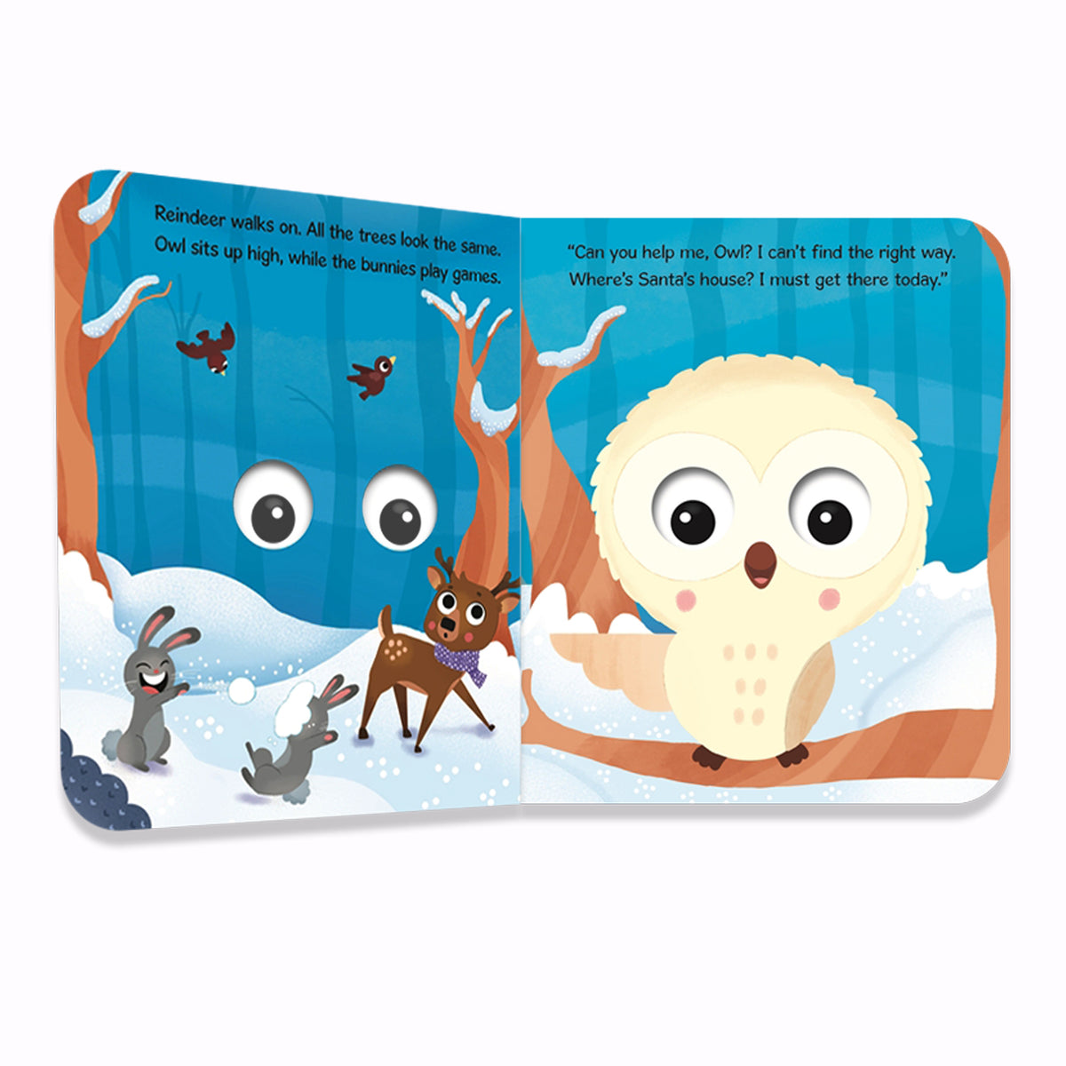 Wobbly Eyes 2: Santa's Reindeer | Christmas Book | Holiday Storybook | Interactive Christmas Book