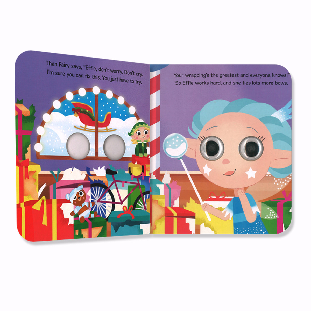 Wobbly Eyes 2: Busy Little Elf | Christmas Book | Holiday Storybook | Interactive Christmas Book