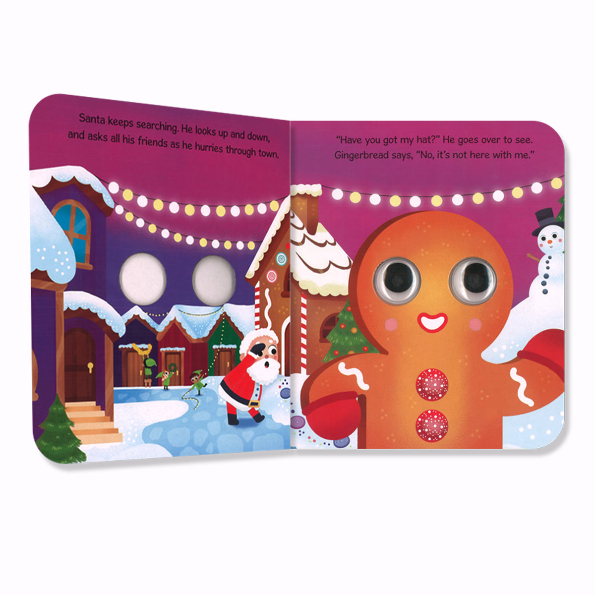 Wobbly Eyes 2: Jolly Santa Claus | Christmas Book | Holiday Storybook | Interactive Christmas Book