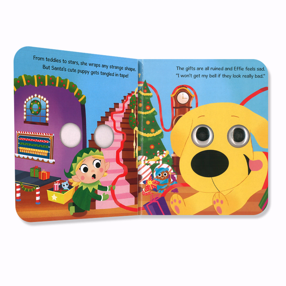 Wobbly Eyes 2: Busy Little Elf | Christmas Book | Holiday Storybook | Interactive Christmas Book