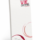 Wine Magnetic Shopping List Pad | 74 Tear-Off Sheets with Fridge Magnets