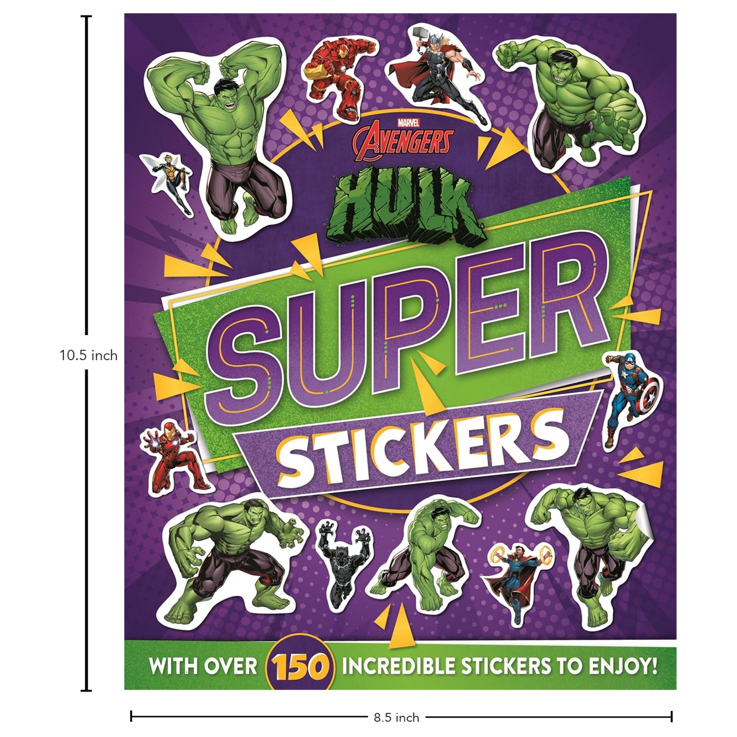 Marvel Hulk Super: Stickers | Colouring, Stickers & Activities Book for Kids