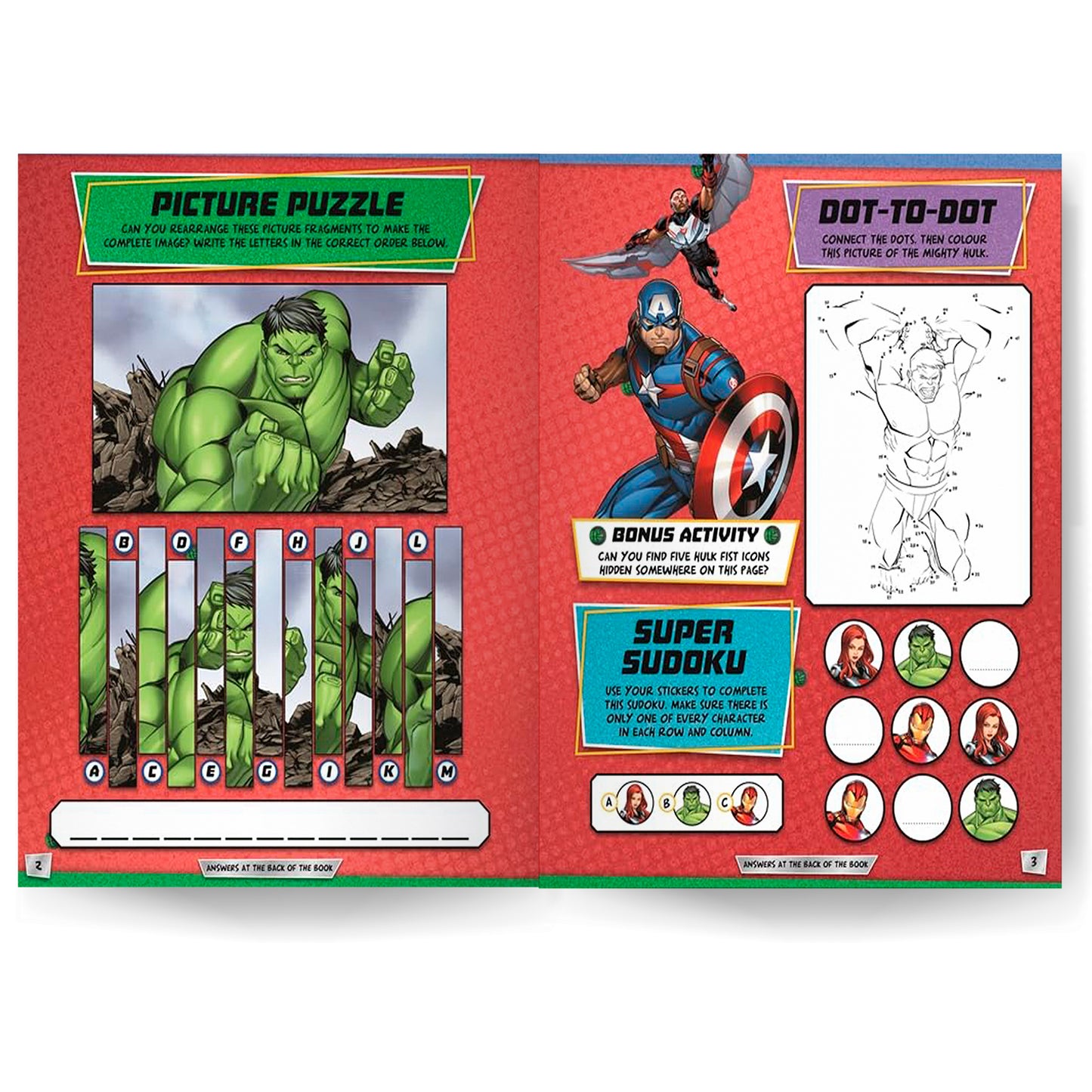 Marvel Hulk Super: Stickers | Colouring, Stickers & Activities Book for Kids