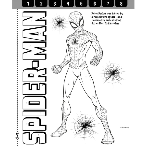Marvel SpiderMan Paint By Numbers Marvel Entertainment International
