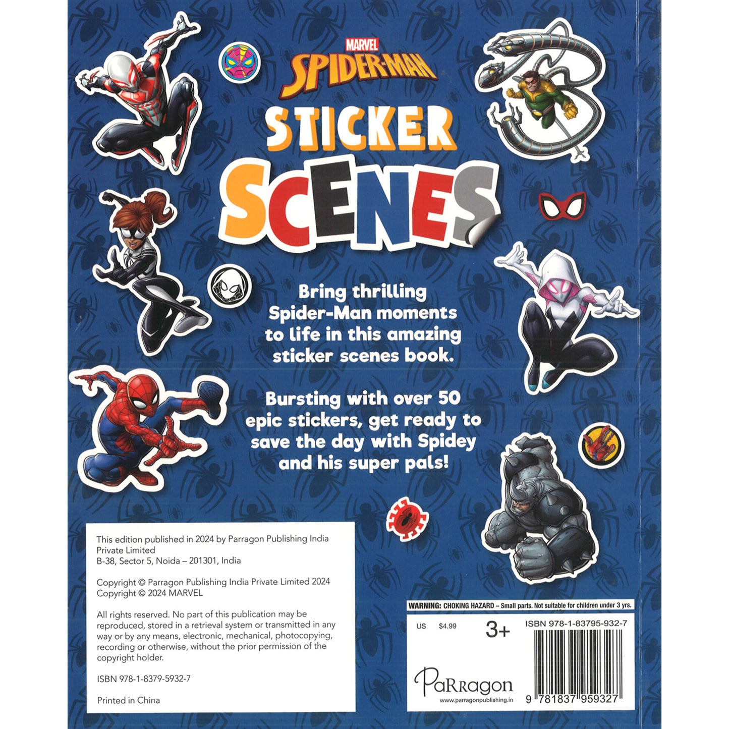 Marvel Spider-Man: Sticker Scenes | Stickers & Activities Book for 6 to 8 Year's Old