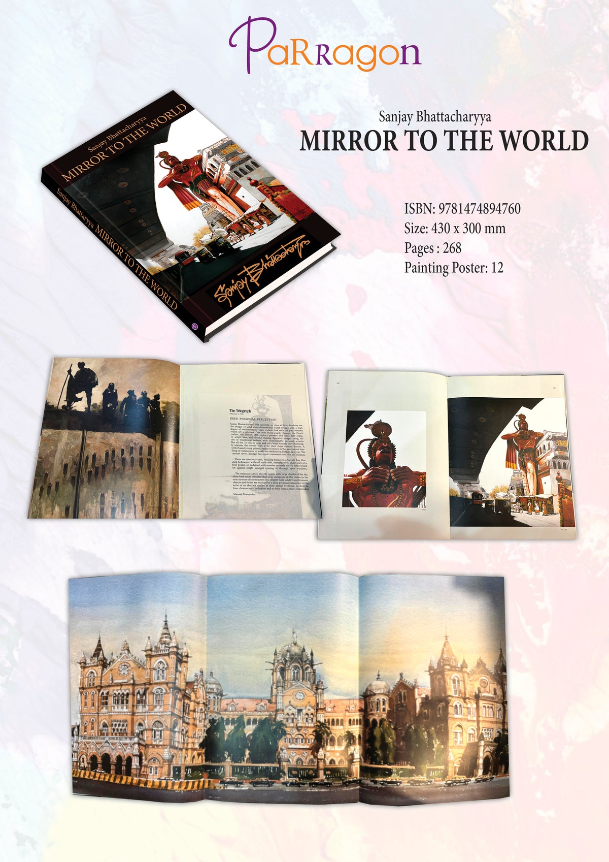 Mirror to the World: The Visual Autobiography of Sanjay Bhattacharyya | Coffee Table Art Book Featuring 270+ Paintings, Watercolours, Drawings & Photographs