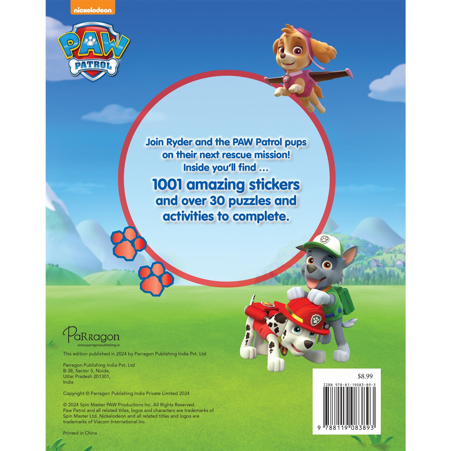 Paw Patrol 1001 Sticker Book | Many Activities with Paw Patrol Stickers for Kids