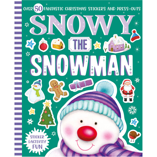Snowy the Snowman Sticker & Activity Fun (Christmas books, Reindeer, snowman, Elf, X-Mas books, Christmas) [Paperback] N/A