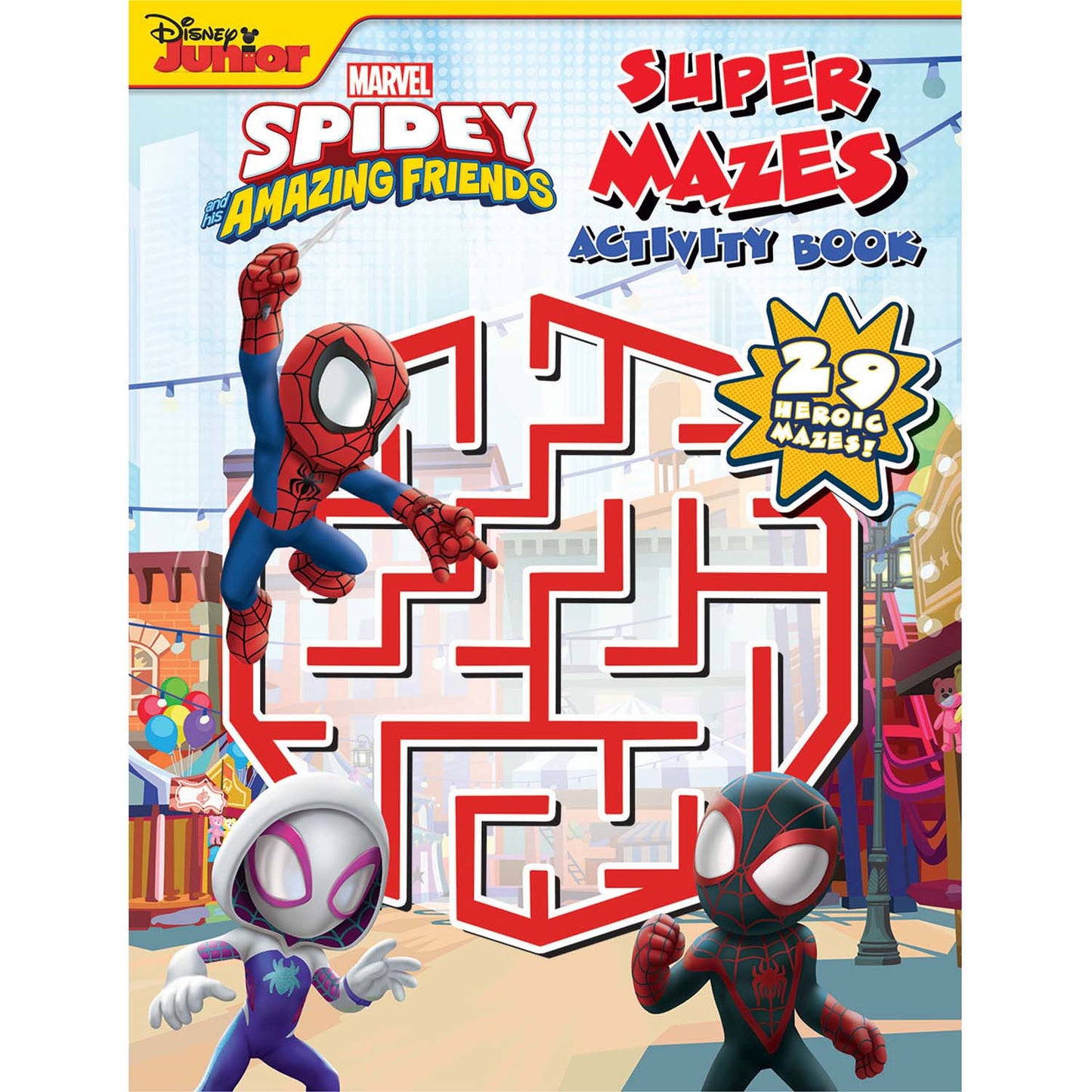 Disney Junior: Spidey and His Amazing Friends - Super Mazes Activity Book [Paperback] Parragon Books