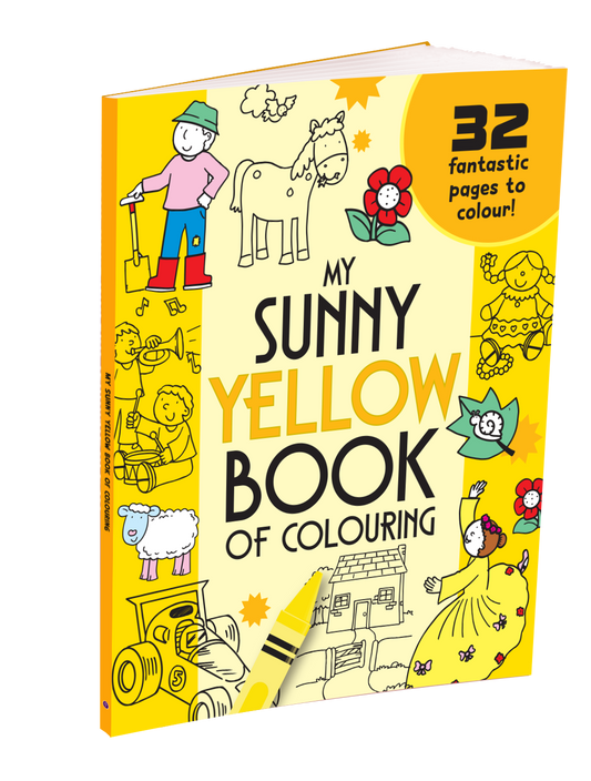 My Sunny Yellow Book of Colouring |For Kids 3–6 Years | 32 Large and Simple Pictures to Colour