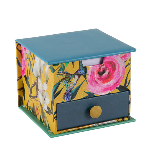 The Gifted Stationery Co Memo Cube - Flourish