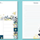 Bee Wild Sticky Notes Folder | 7 Sticky Note Pads, Tear-Off List Pad & Hardback Organizer