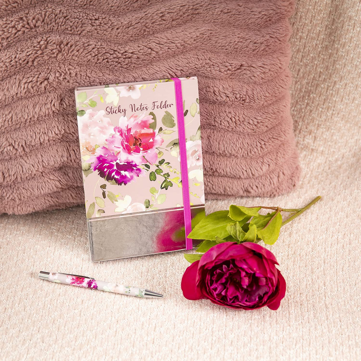 Passion Sticky Notes Folder | Organiser with 7 Sticky Note Pads & Tear-Off List Pad
