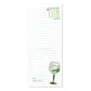 Gin Magnetic Shopping List Pad | 74 Tear-Off Sheets with Fridge Magnets