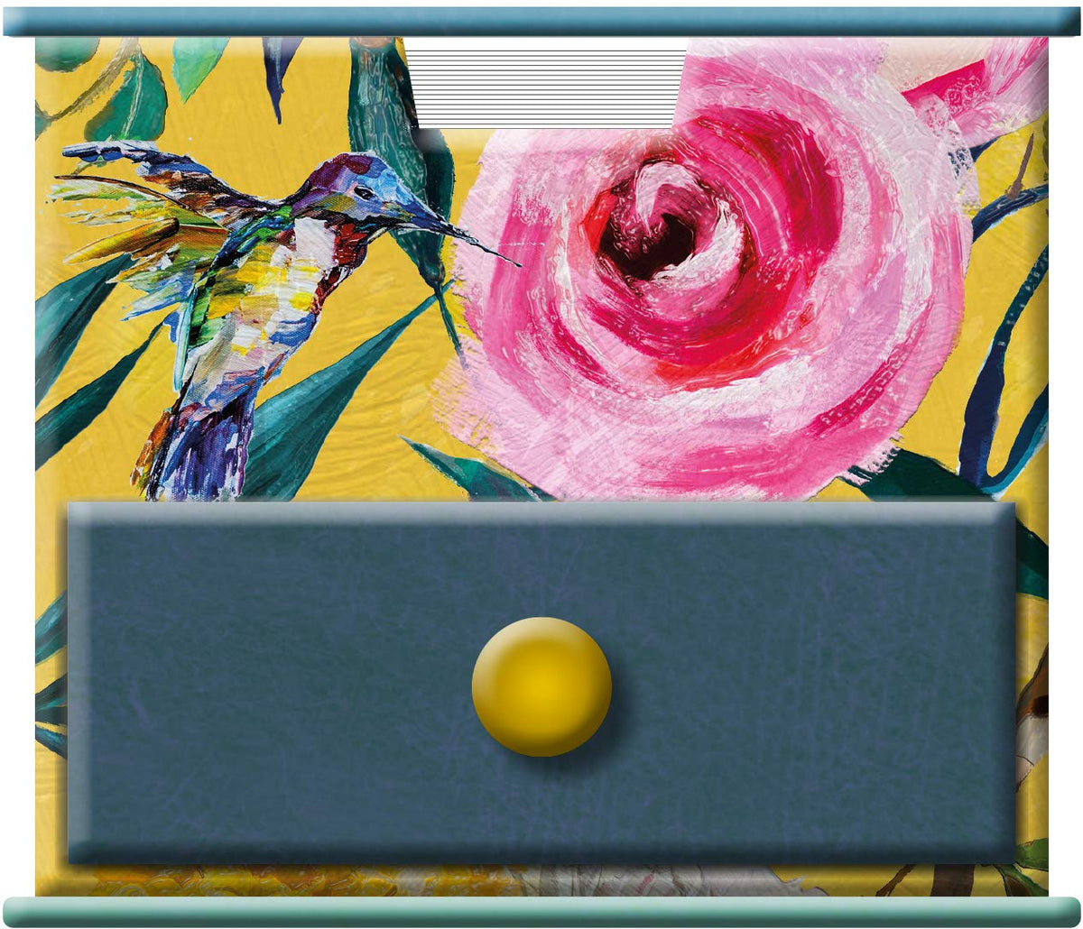 Memo Cube  Flourish Theme | Decorative Floral Desk Organiser