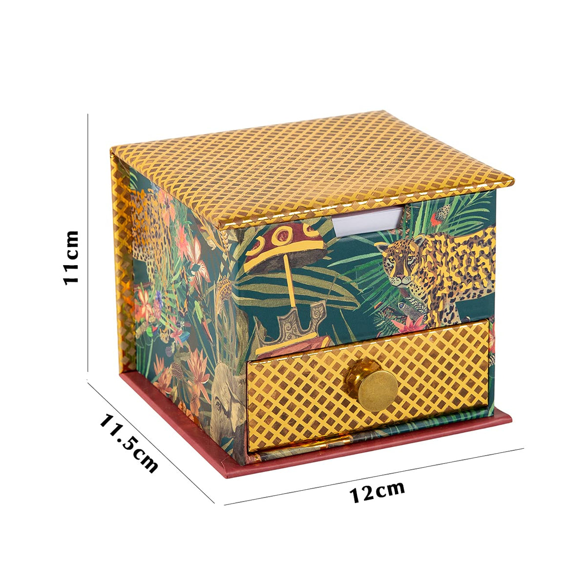 Memo Cube  Abundance Theme | Decorative Desk Organiser