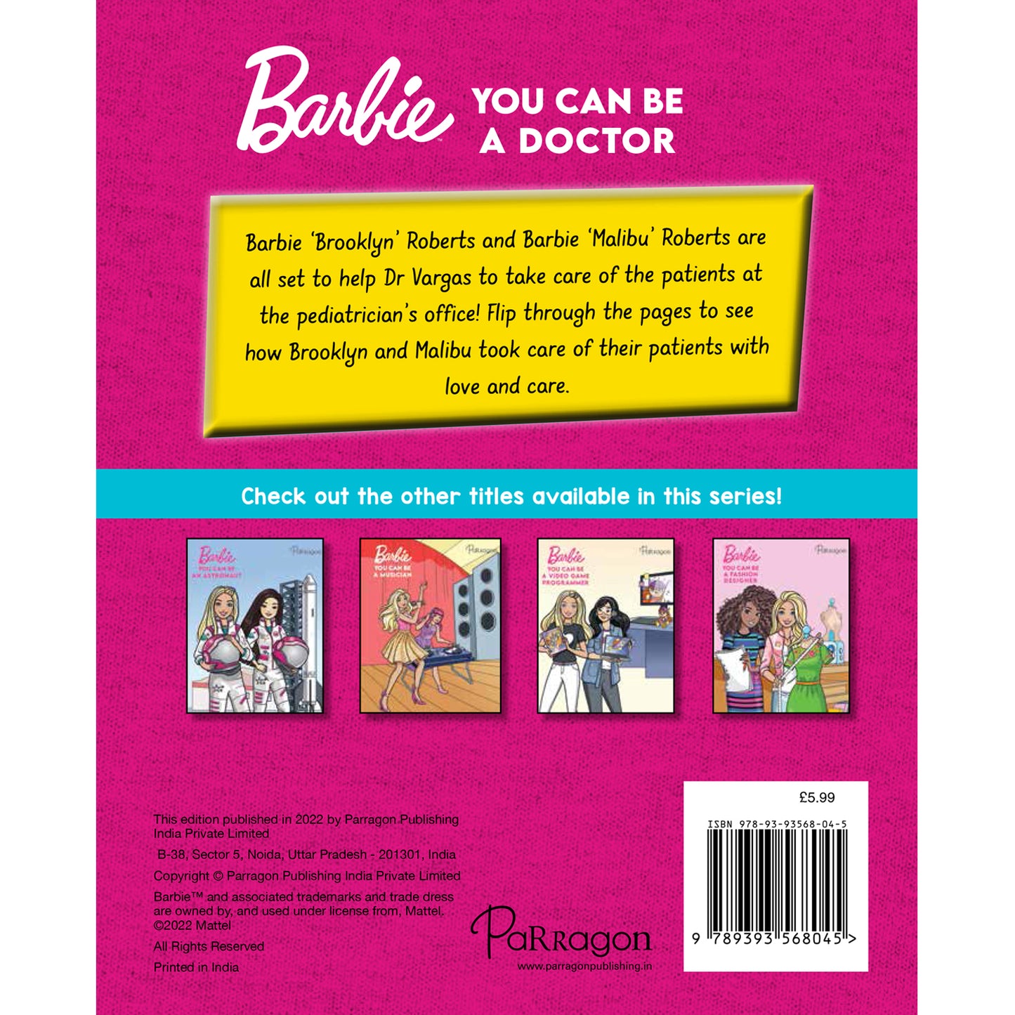 Barbie You Can Be An Doctor