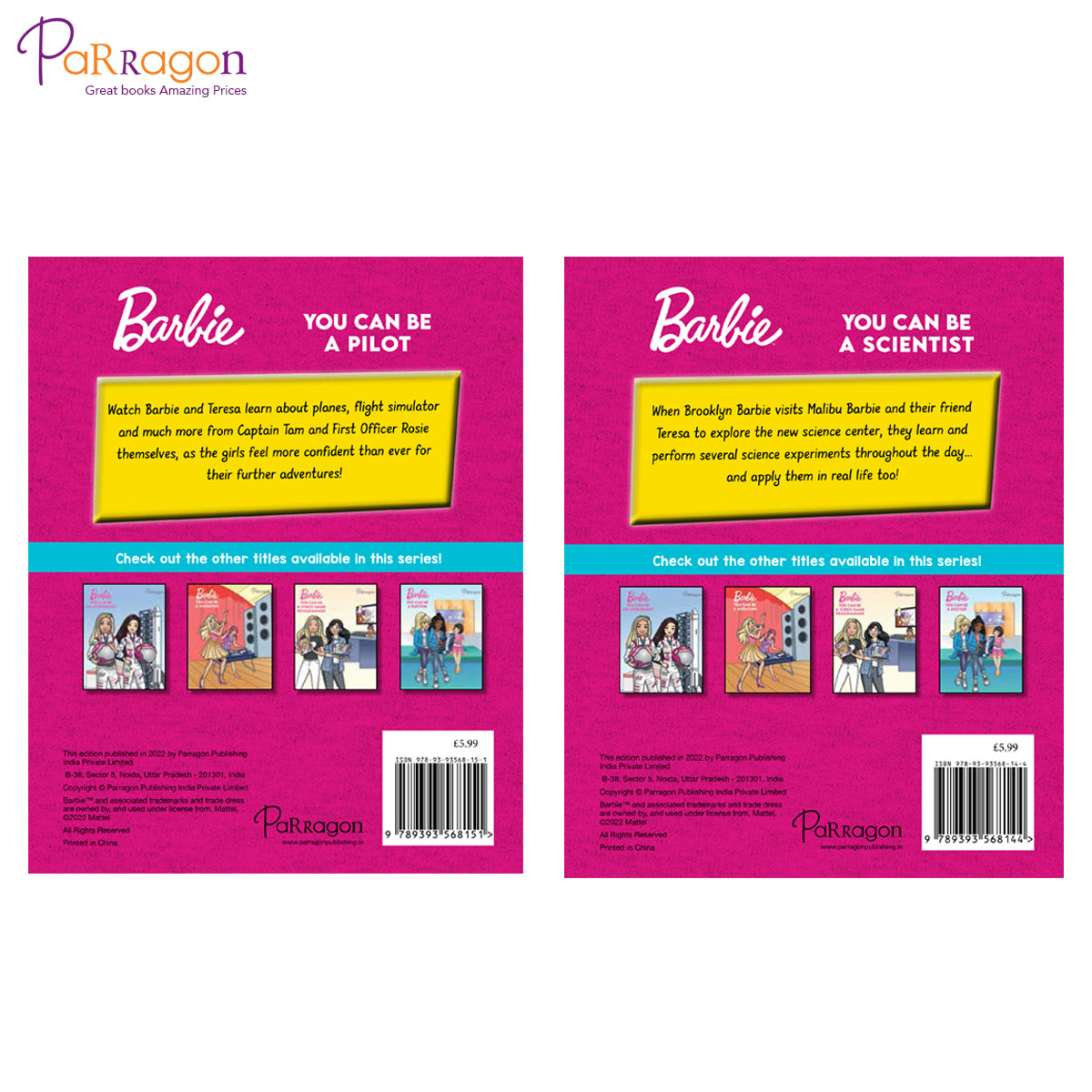 Barbie You Can be STEM Careers of (Set of 2 Books)