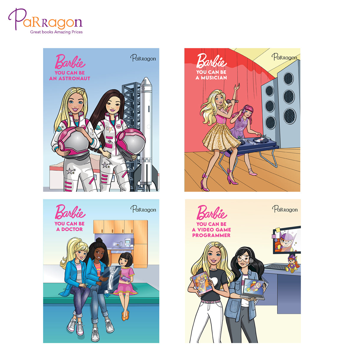 Barbie You Can be Series (Set of 4 Books)