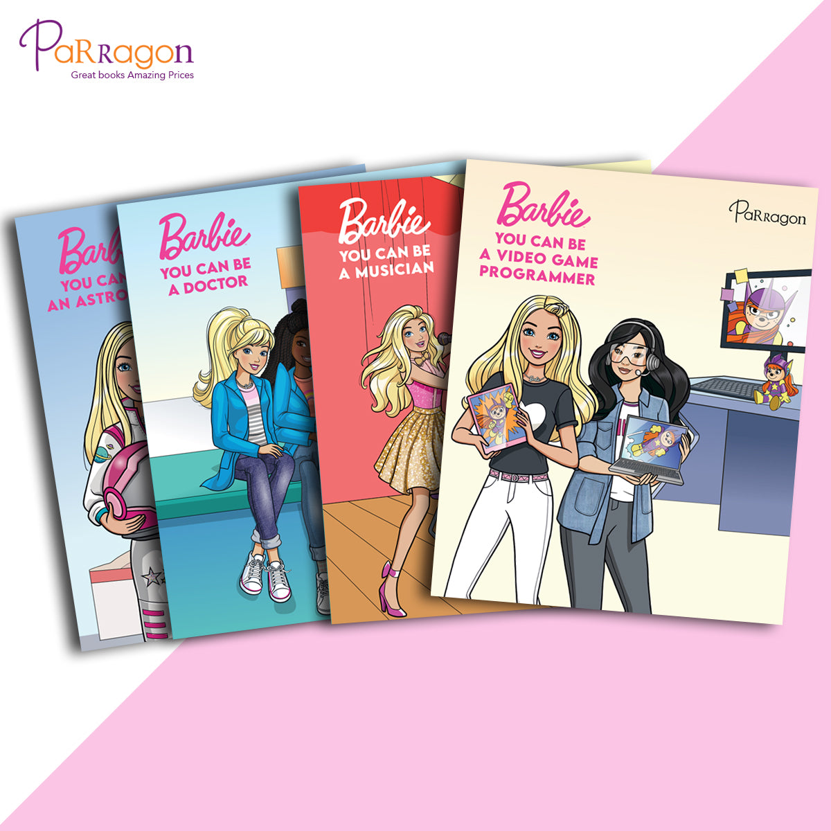 Barbie You Can be Series Set of 4 Books Hardcover Hardcover