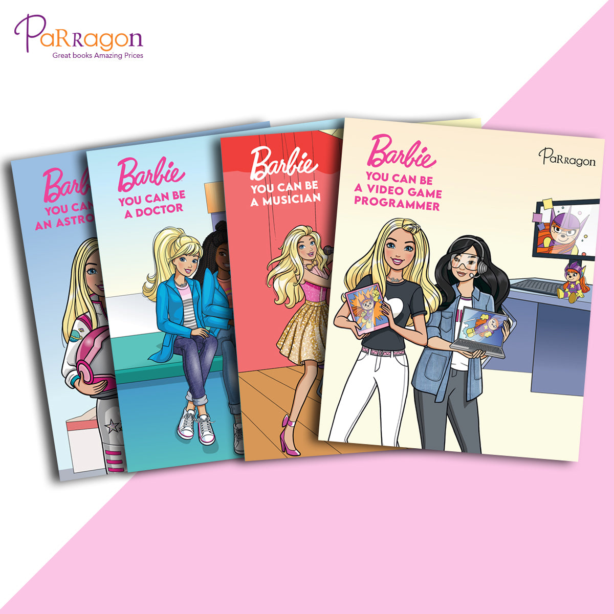 Barbie You Can be Series (Set of 4 Books) Hardcover [Hardcover] Parragon