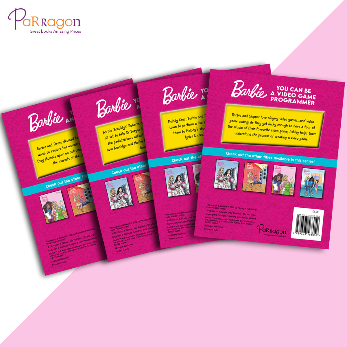 Barbie You Can be Series (Set of 4 Books)