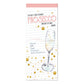 Prosecco Magnetic Shopping List Pad | 74 Tear-Off Sheets with Fridge Magnets