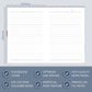 Bohemian A5 Flexi-Bound Ruled Notebook | 176 Sheets Ruled White Paper | Printed Page Edges