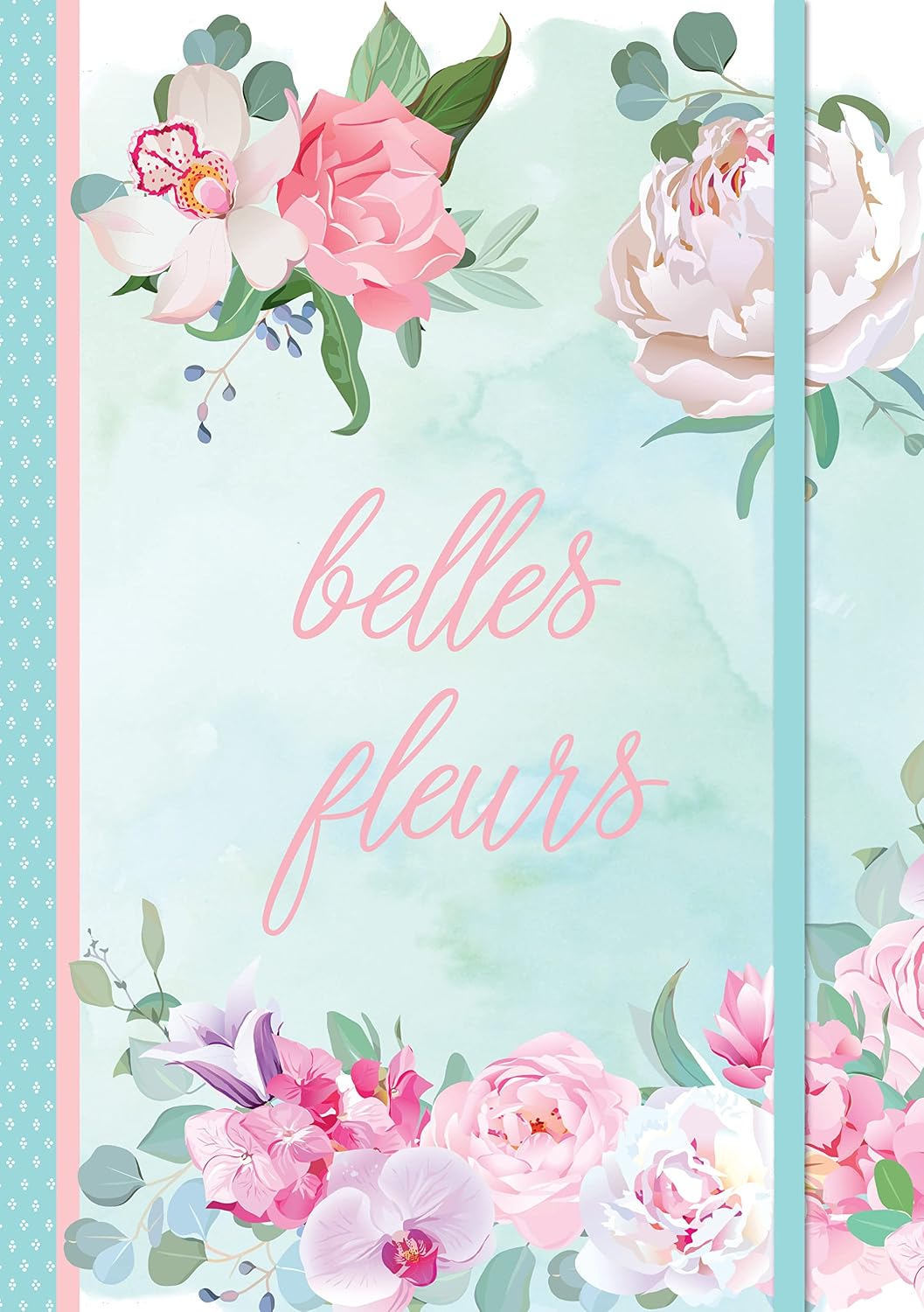 Belles Fleurs A5 Flexi-Bound Ruled Notebook | 176 Sheets Ruled White Paper | Printed Page Edges