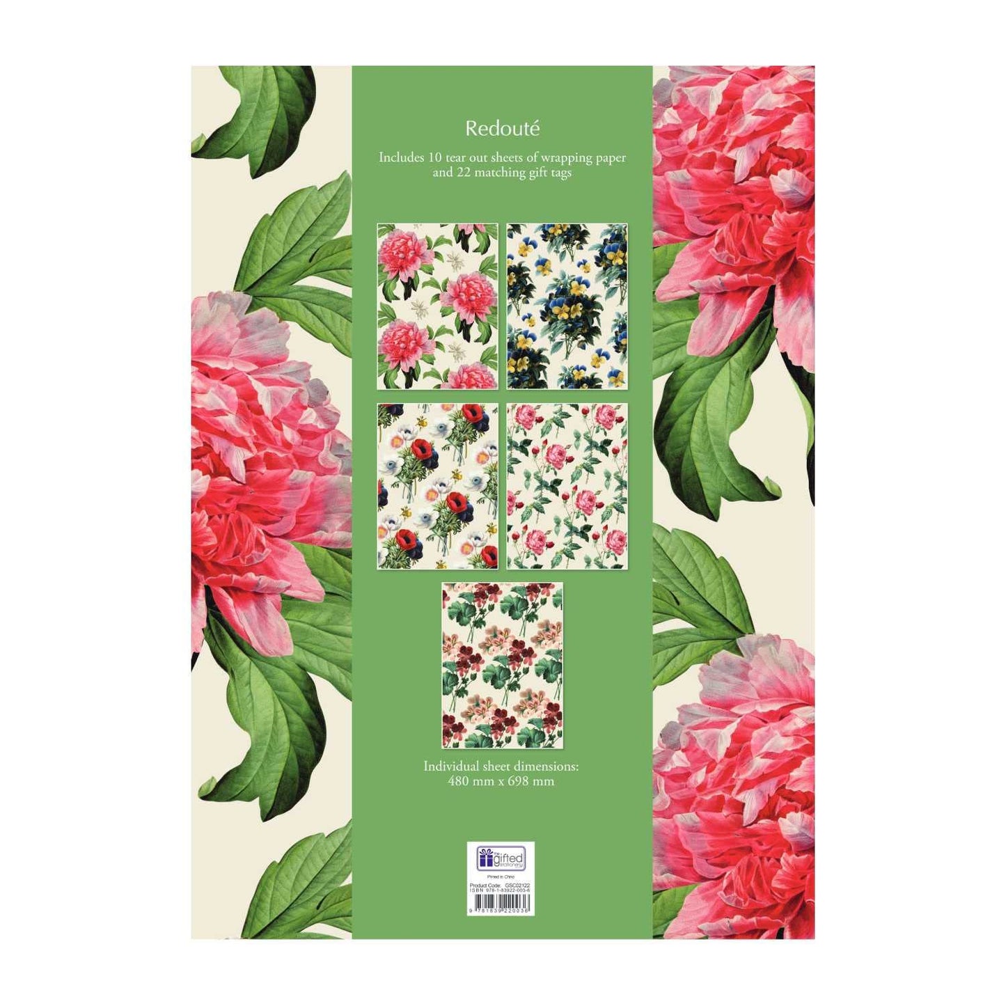 Redouté Gift Wrap Collection | Pierre-Joseph Redouté Floral Botanical Collection