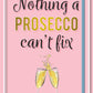 Prosecco A5 Flexi-Bound Ruled Notebook | 176 Sheets Ruled White Paper | Printed Page Edges