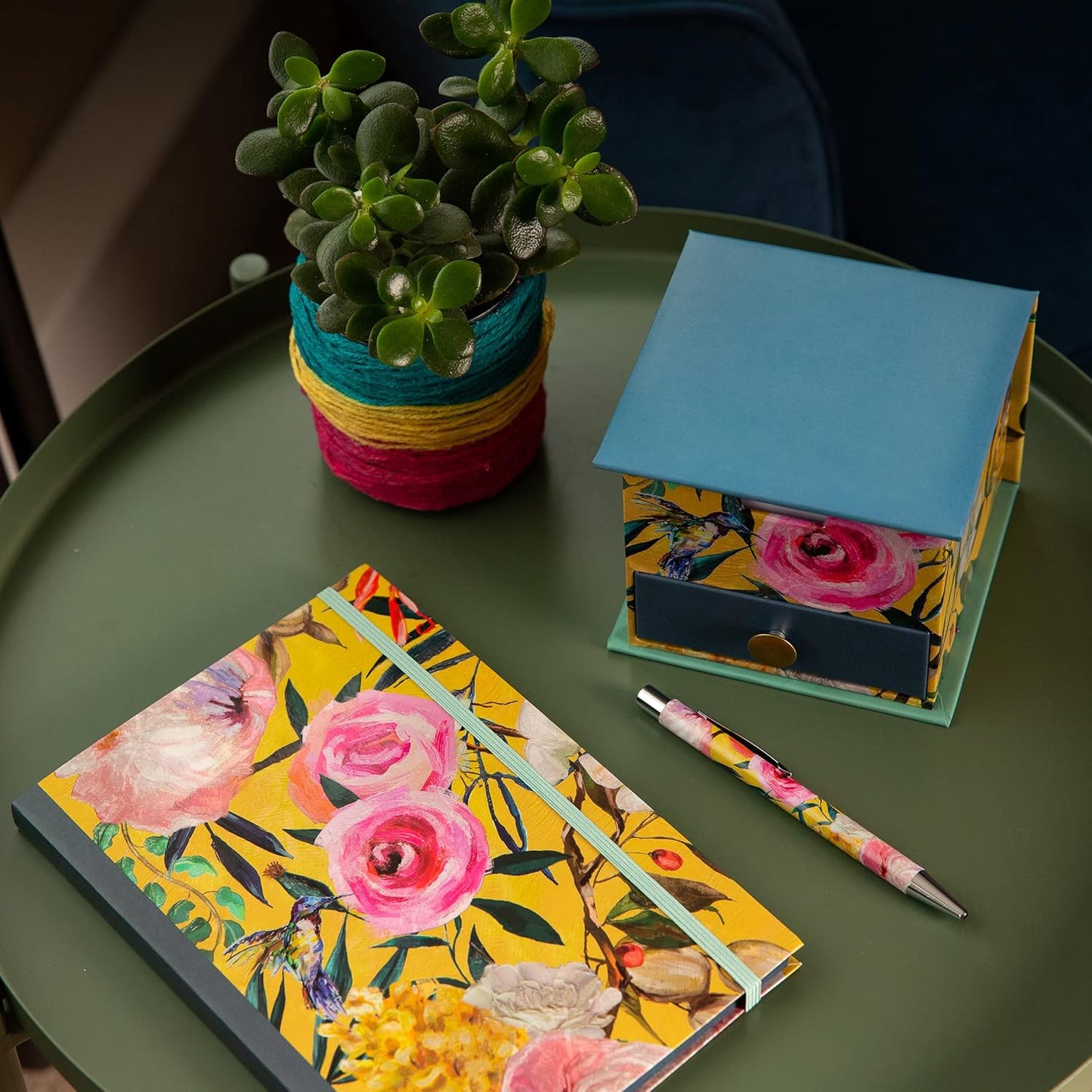 The Gifted Stationery Co Memo Cube - Flourish