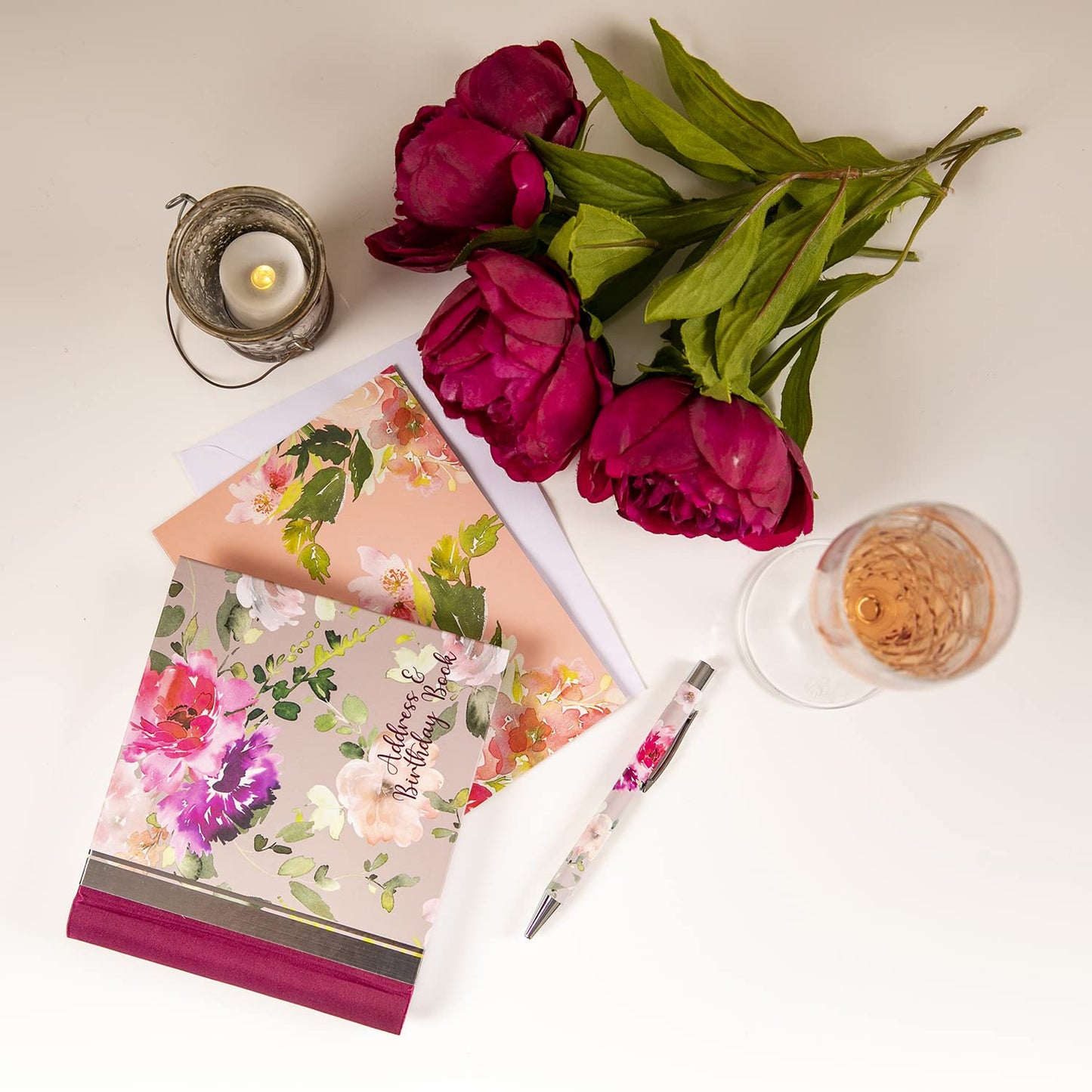 The Gifted Stationery Co Address & Birthday Book - Passion