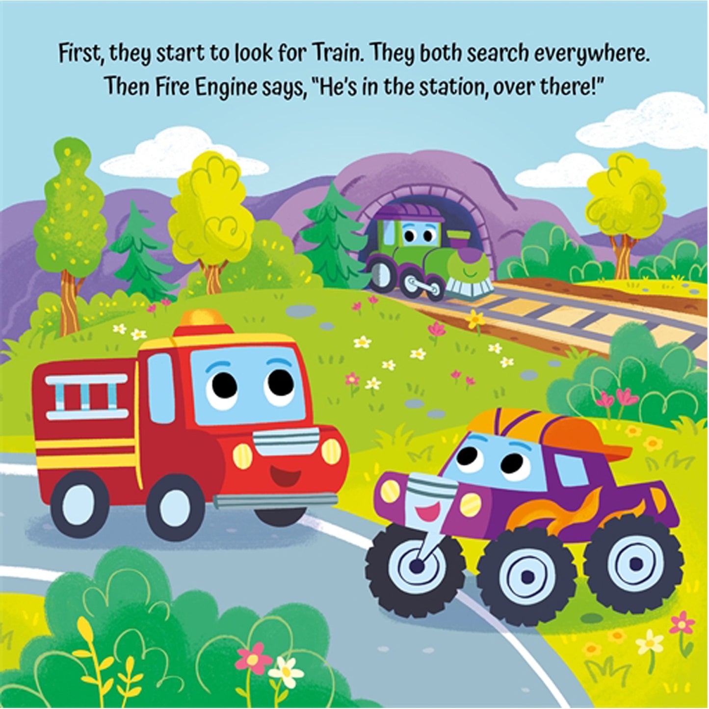 Fire Engine Saves the Day (3D Touch & Feel Fun) Igloo Books