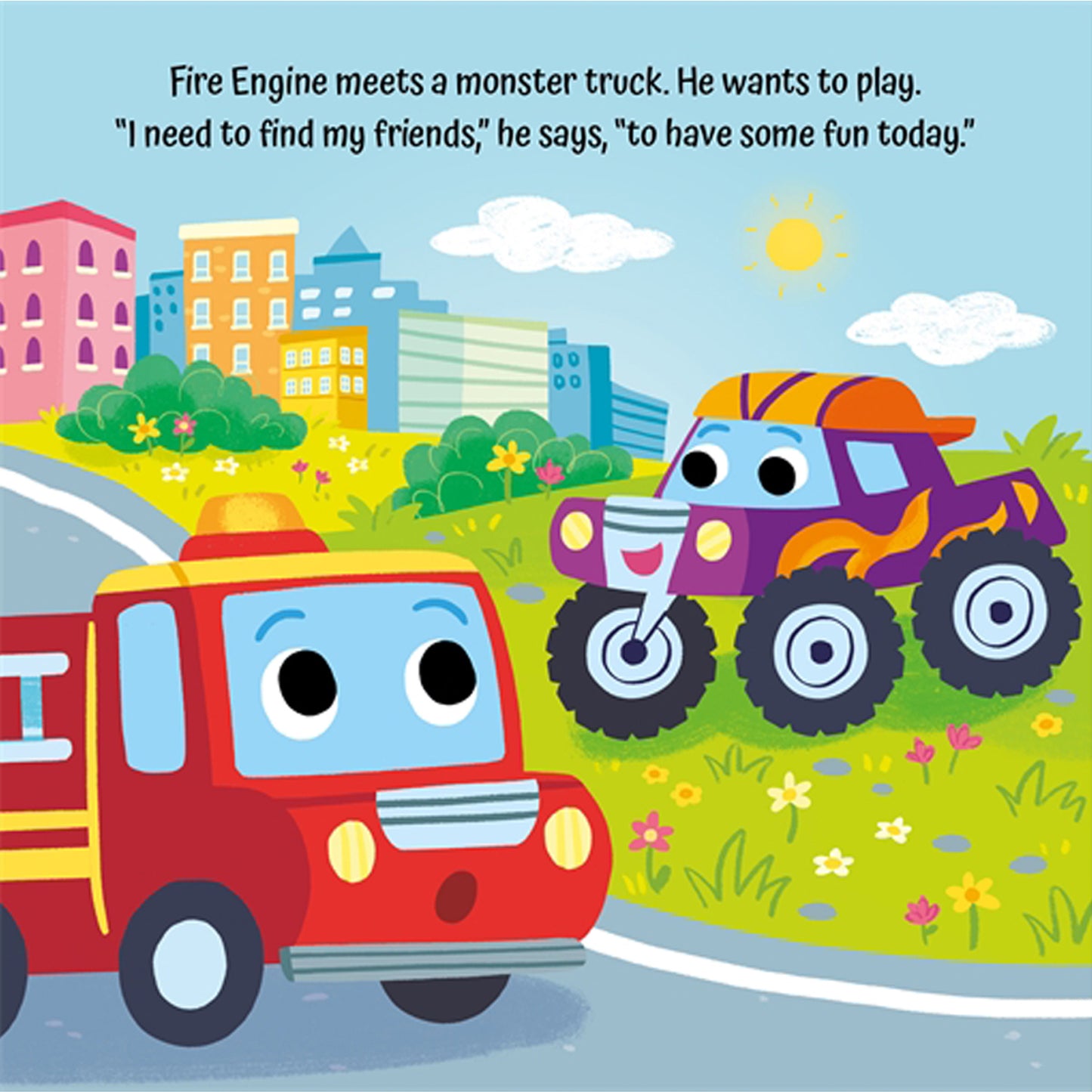 Fire Engine Saves the Day (3D Touch & Feel Fun) Igloo Books