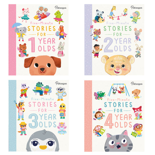 5 minute Story Books for Kids - Age 1 - 4 (Set of 4 Books)