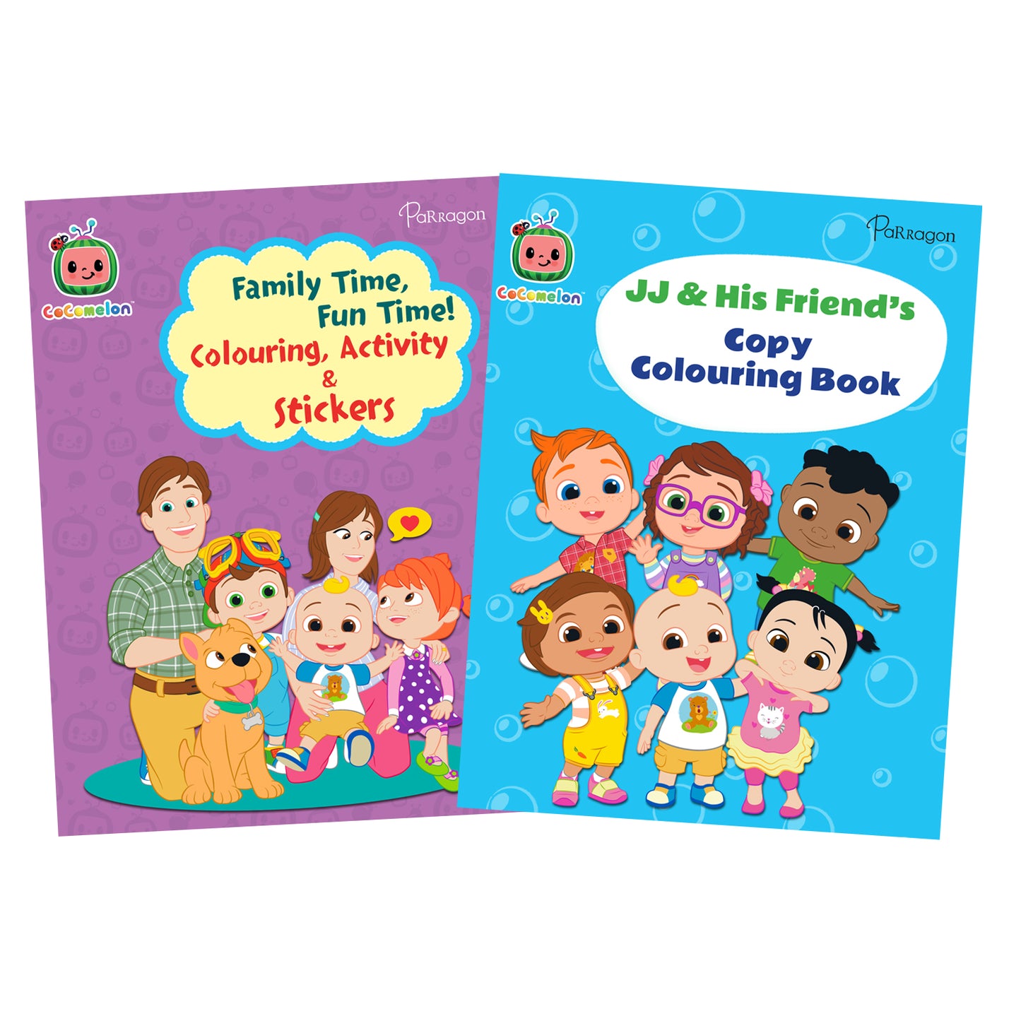 Cocomelon JJ & his Crew Colouring & Activity Book Set of 2 Books [Paperback] Parragon