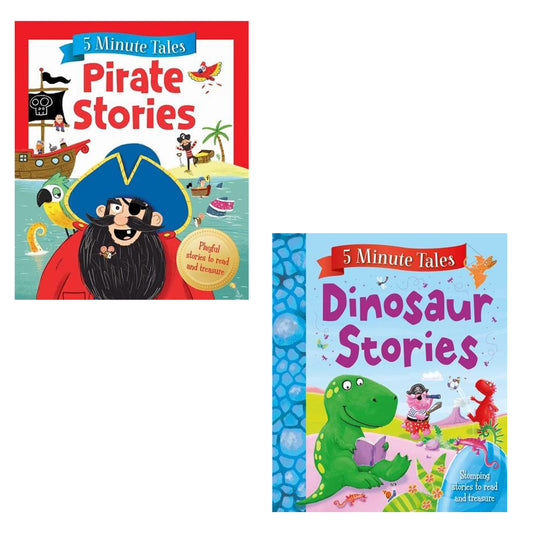 5 minute Pirate and dinosaur tales ( Set of 2 Book ) [Paperback] Parragon Publishing India