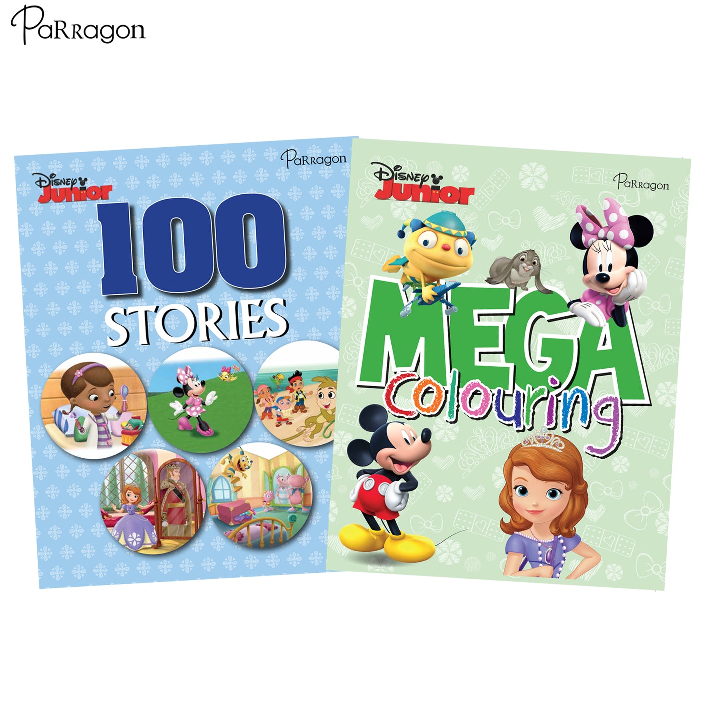 Disney Junior Story and Colouring Bundle (Set of 2 Books)