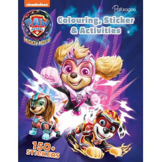 PAW Patrol Colouring Sticker and Activity | PAW Patrol The Mighty Movie | Colouring books for kids | PAW Patrol Sticker books | Sticker and Activity book