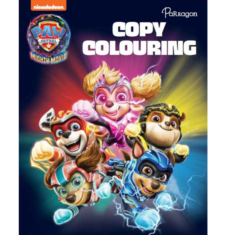 PAW Patrol Copy Colouring | PAW Patrol The Mighty Movie | Colouring bo ...