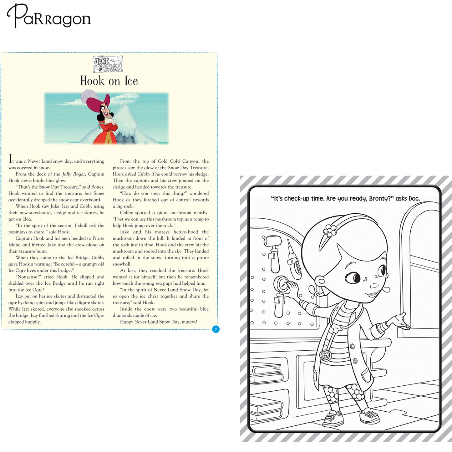 Disney Junior Story and Colouring Bundle (Set of 2 Books) [Paperback] Parragon
