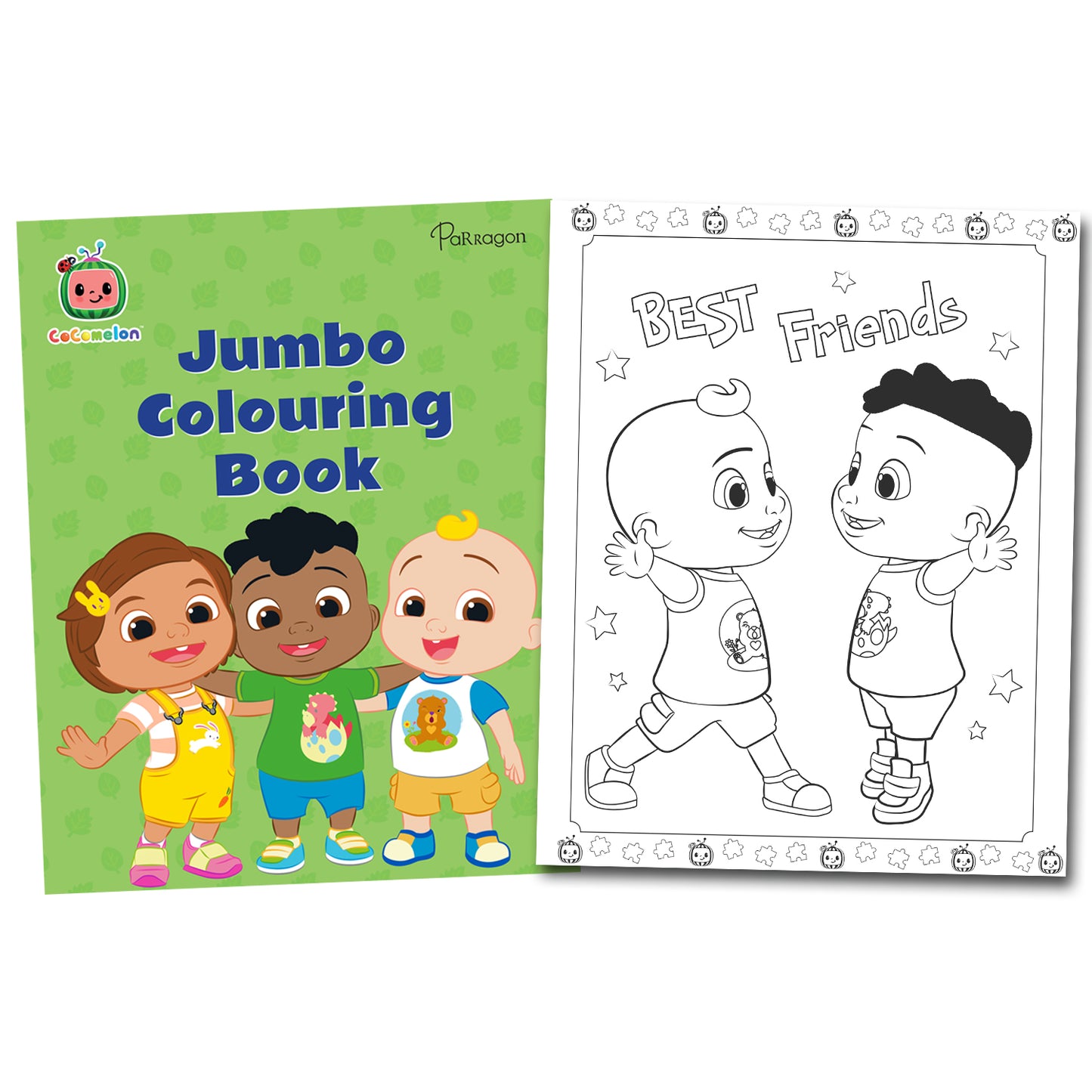 Cocomelon JJ & his Friends Colouring Book Set of 2 Books [Paperback] Parragon