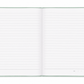 Gin A5 Flexi-Bound Ruled Notebook | 176 Sheets Ruled White Paper | Printed Page Edges